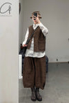 Aviva Jifei Xue single buckle vest SS23-SBCV-ACP bronze color PAJX3